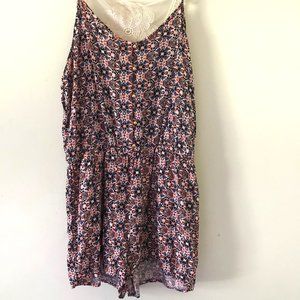Pink Rue 21 Floral Romper
